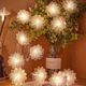 Solar Fiber Flower Light String Flash Light Wedding Layout Creative LED Decorative Light String for Amazon