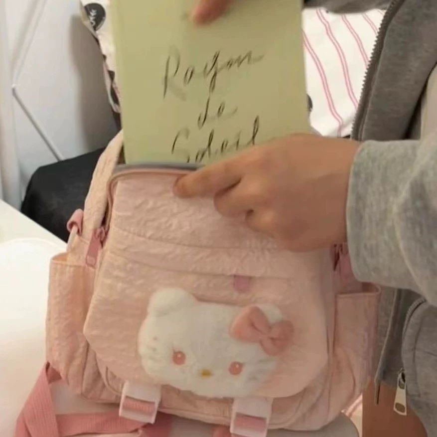 Hello Kitty, школьный рюкзак, рюкзак, милый через плечо сумка