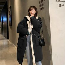 女装新款棉衣女中长款韩版宽松棉服冬季外套女学生棉袄原宿风