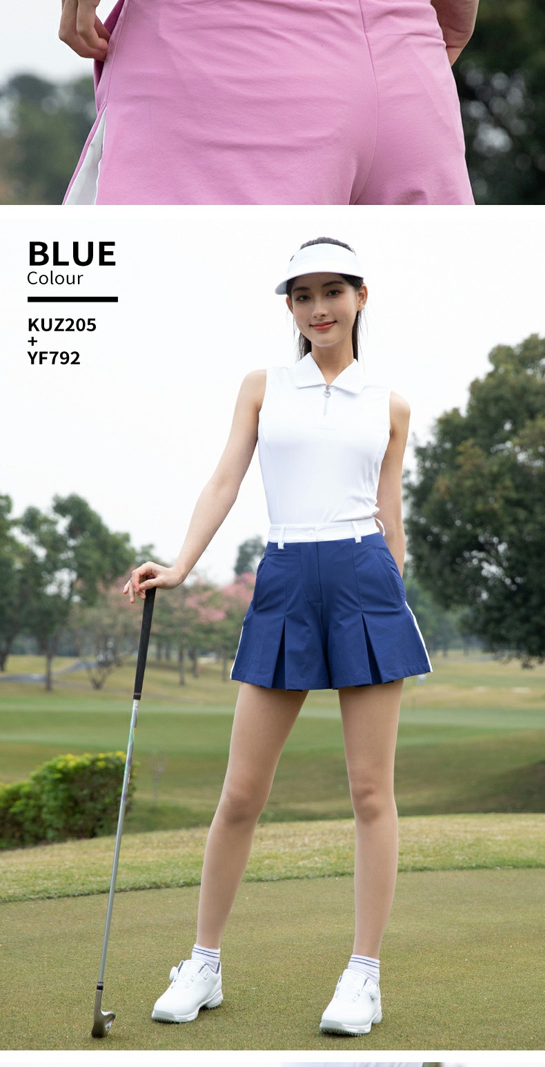 Quần short thể thao nữ thiết kế ba phần tư co giãn thoải mái — Quần short màu xanh [thiết kế quần ba điểm/co giãn thoải mái/thoáng khí và khô ráo] KUZ205, Quần short màu hồng [thiết kế quần ba điểm/co giãn thoải mái/thoáng khí và khô ráo] KUZ205 chi tiết 5
