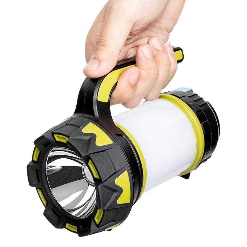 Nueva luz que acampa al aire libre camping LED luz de trabajo de carga USB luz de la tienda de emergencia fuerte luz de largo alcance linterna