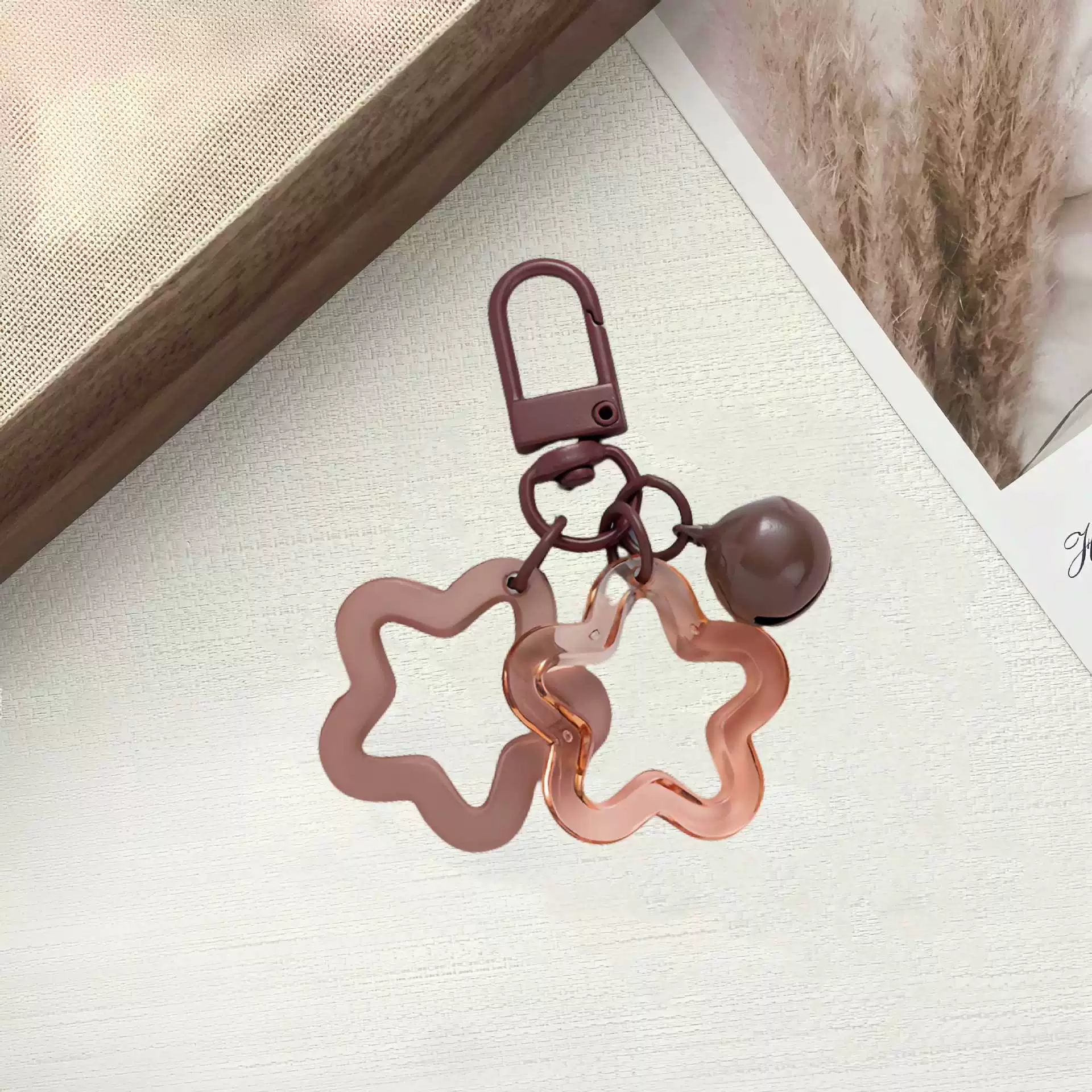Акриловый маленький колокольчик, симпатичная подвеска-брелок, наушники, подвеска, аксессуар, подарок на день рождения