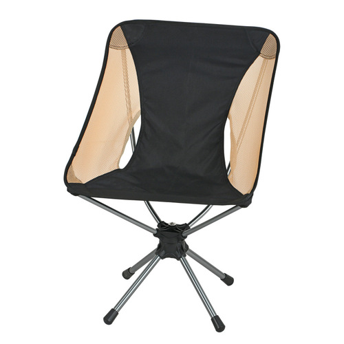 【Dropshipping】Folding Swivel Chair Aluminum Outdoor Folding Chair Camping Swivel Chair Portable Folding Stool