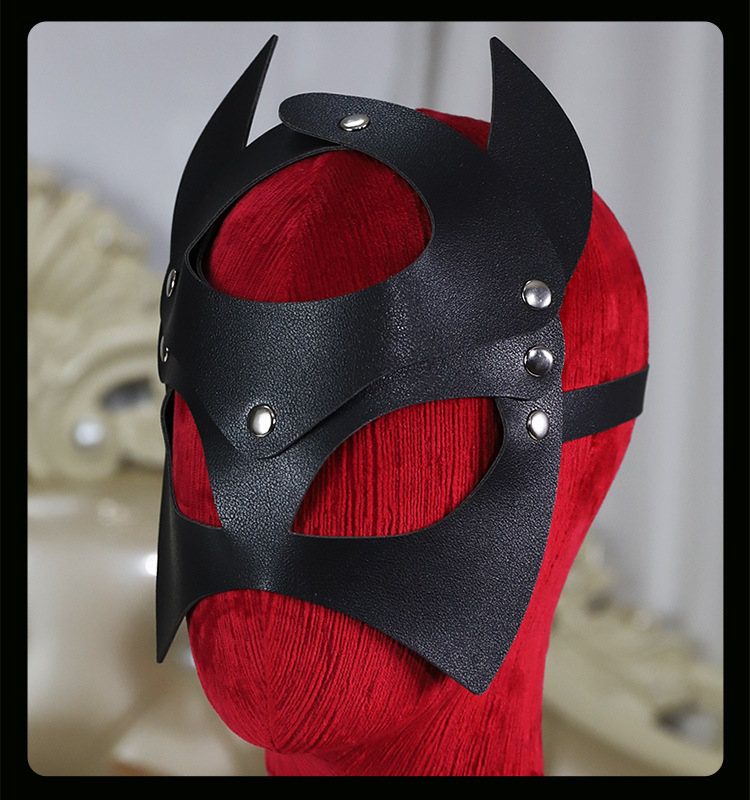 Jiuai Ghost Charm Eye Mask PU Blindfold for Couples Role Play — detail image 18
