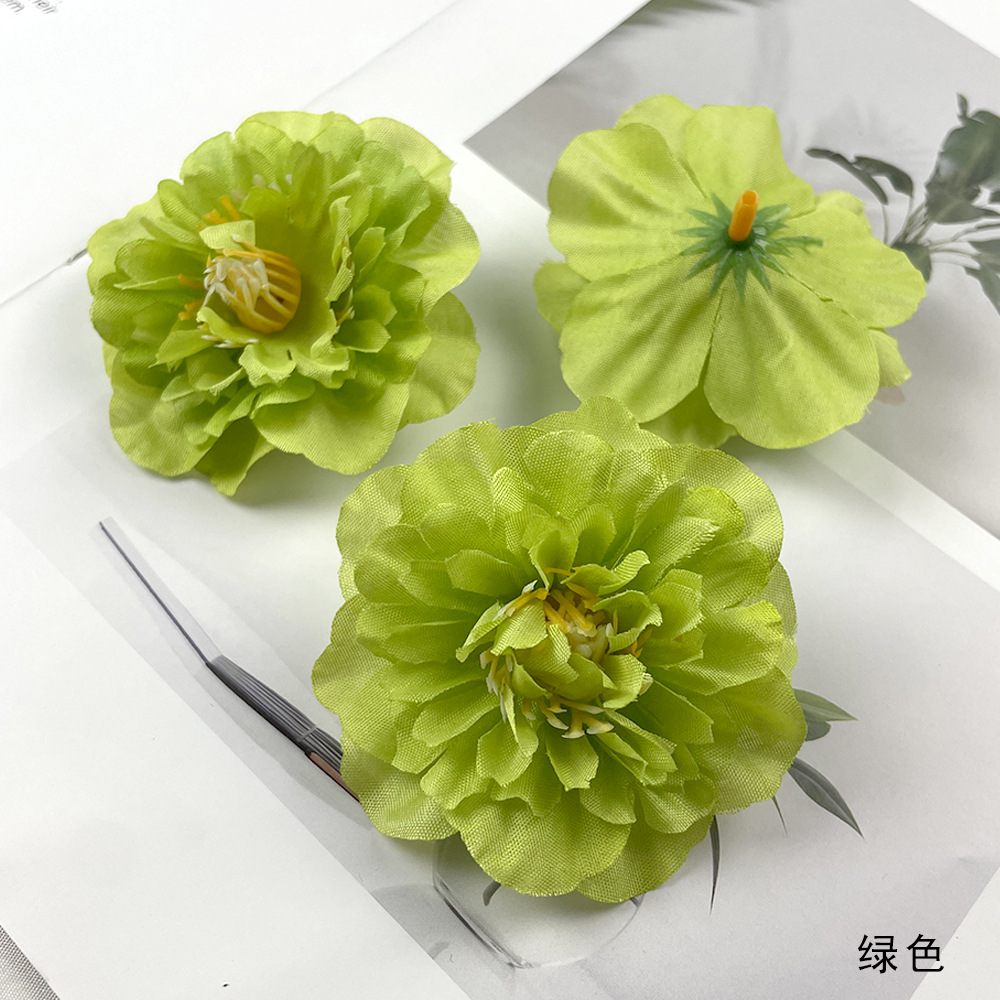 Hibiscus flores europeas DIY azalea falsa flores de flores de cabello accesorios de material de tocado de flores adornos de fotografía para el hogar