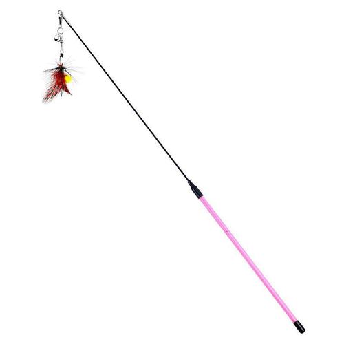 Pet cat toy with insect elements for self-entertainment, steel wire replacement head, amusing toy, small moth, cat toy manufacturer