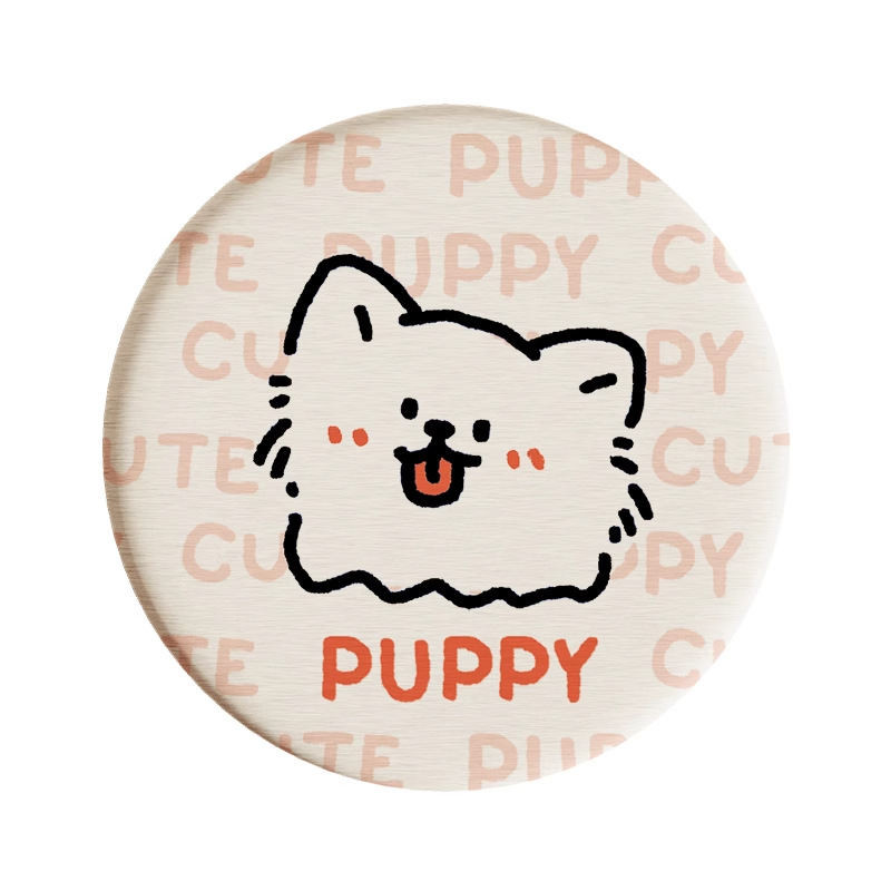 Posavasos de café de oficina de dibujos animados, posavasos de escritorio, posavasos de agua redondos, almohadillas absorbentes de agua de barro de diatomeas, encimera de secado rápido