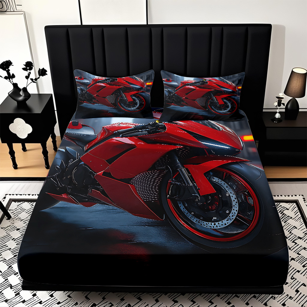 TEMU / JIT serie de motocicleta fría transfronteriza impresión digital de alta definición caja de cama de polirido fábrica directa