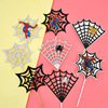 Spider Web Spider -Man Cake Decoration Account Children's birthday cake plug -in cake decoration accessories plug card