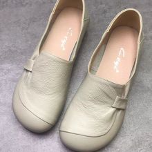 品牌鞋休闲牛津鞋2025年新款真皮女单软底软皮舒适平底鞋女鞋子