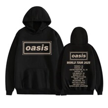 Oasis World Tour 2025 Cover Print 90s Retro Hip-hop Sport Ho