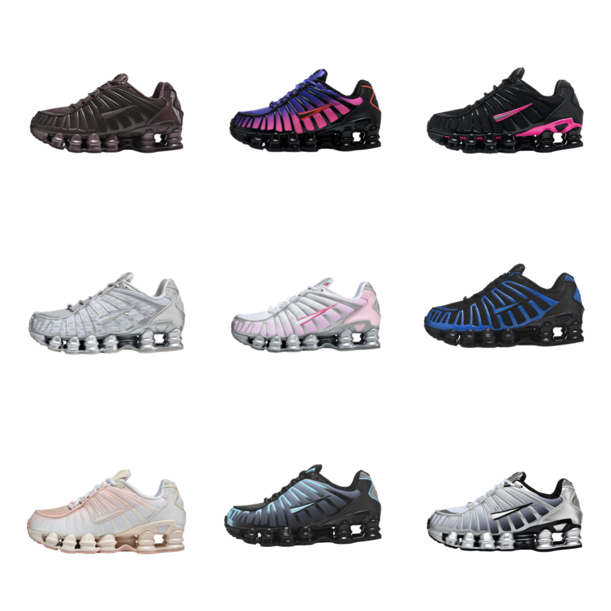 Cross-Border Large Size Men's and Women's Shox Tl13 Running Shoes, Thick-Soled Comfortable Sports Shoes, Export Source Sports Shoes
