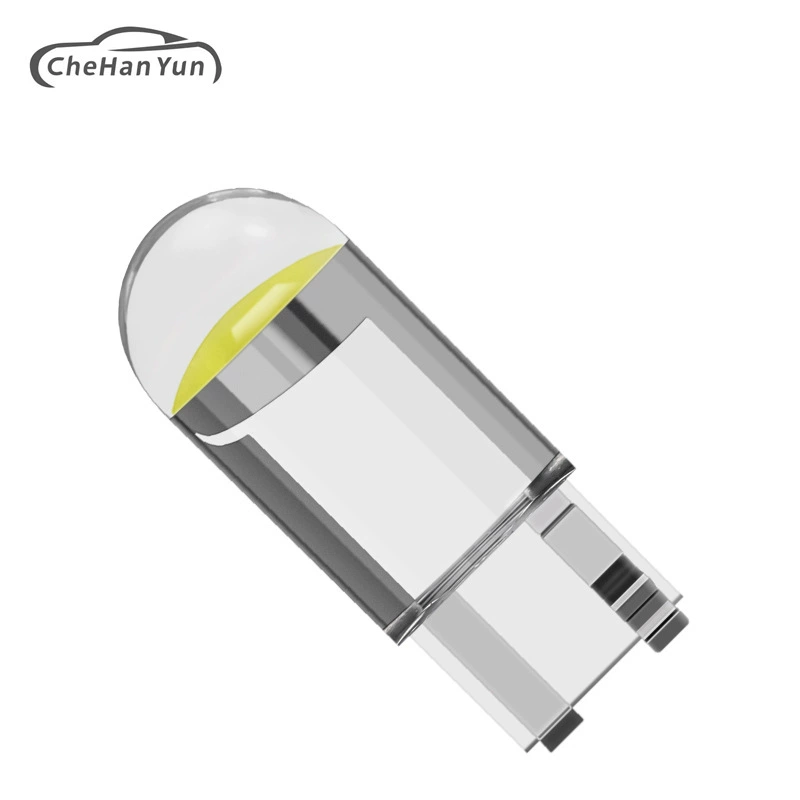 Автомобильный светодиодный индикатор ширины T10 кристально прозрачный интегрированный небольшой автомобильный свет COB подсветка W5W лампа для чтения номерного знака