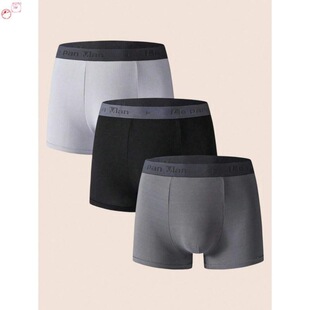 F 54777 Men's Solid Cotton Boxer Briefs ��ʿ��ѝ �羳��