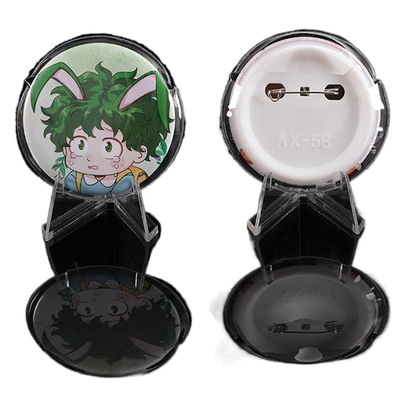 Diffuse rhyme Yum pendant protective cover animation peripheral love round badge transparent pendant protective cover wholesale