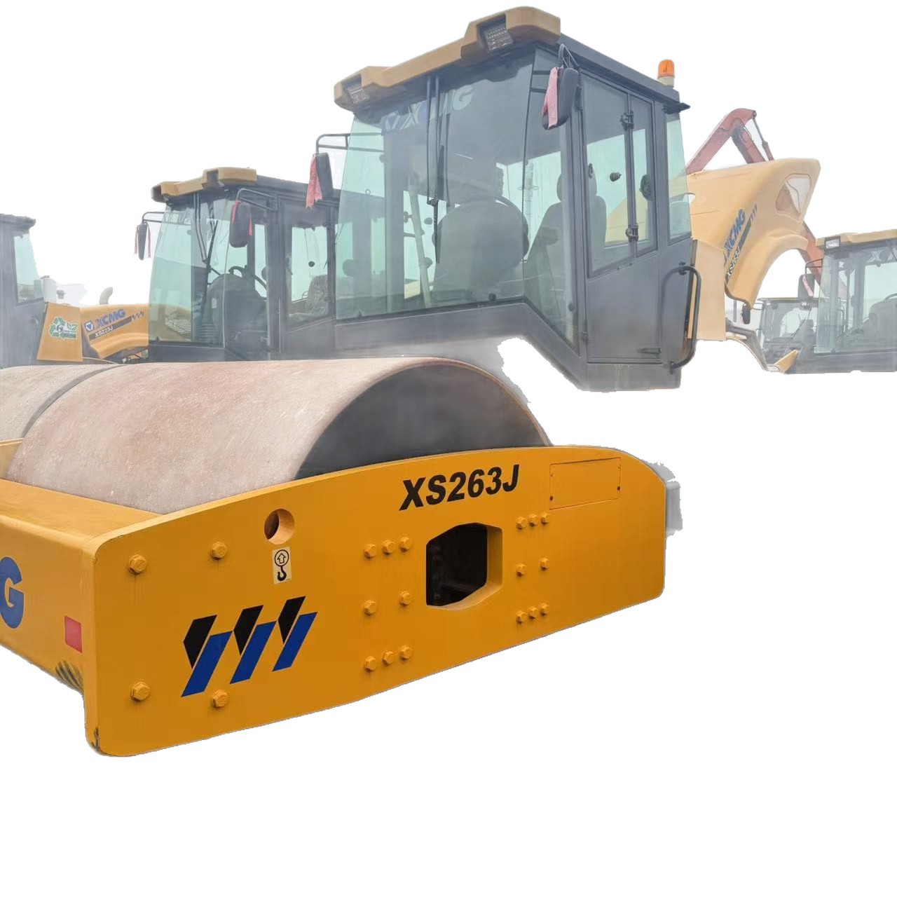 XCMG XS223J rodillo vibratorio de acero único transferencia 20 toneladas 26 maquinaria de segunda mano para la venta