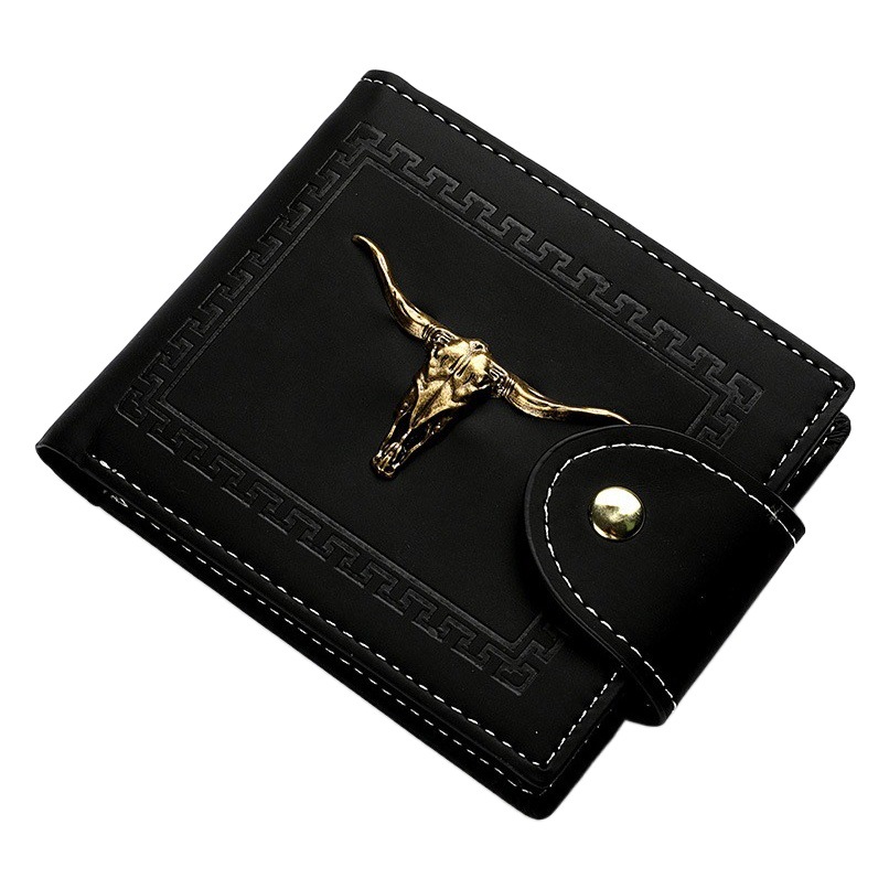 Wallet Men's Short Multi-Card Slot Coin Purse Zipper Student Personalized Card Holder Card Holder Trendy Wallet Men's Wallet