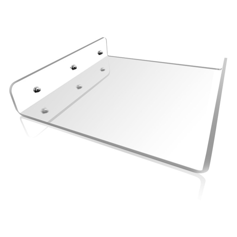 Estante de acrílico transparente pared colgante de pared No perforado baño Baño inodoro en forma de U tablero de almacenamiento en rack