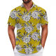 2025 summer new floral shirt men's retro beach leisure digital printing short sleeve men's plus size shirt foreign trade