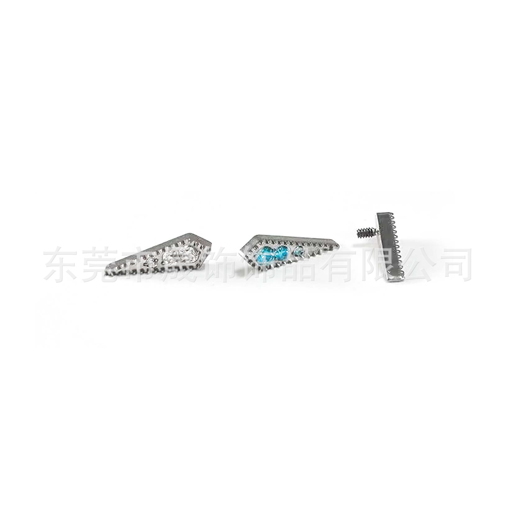 F136 Titanium 菱 Ear Stud Studded 5A Cubic Zirconia Labret Stud G23 Implant Grade Titanium 人体 Piercing Jewelry Helix Cartilage Stud