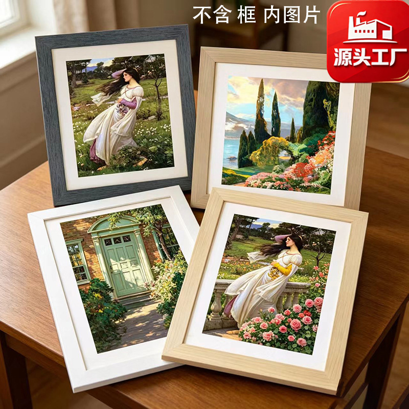Small Photo Frame, Simple European-Style Calligraphy and Painting Frame, Mounting Frame, 16inch A3A4 Display Frame, Creative Couple Decoration, Photo Wall Small Photo Frame, Simple European-Style Calligraphy and Painting Frame, Mounting Frame, 16inch A3A4 Display Frame, Creative Couple Decoration, Photo Wall