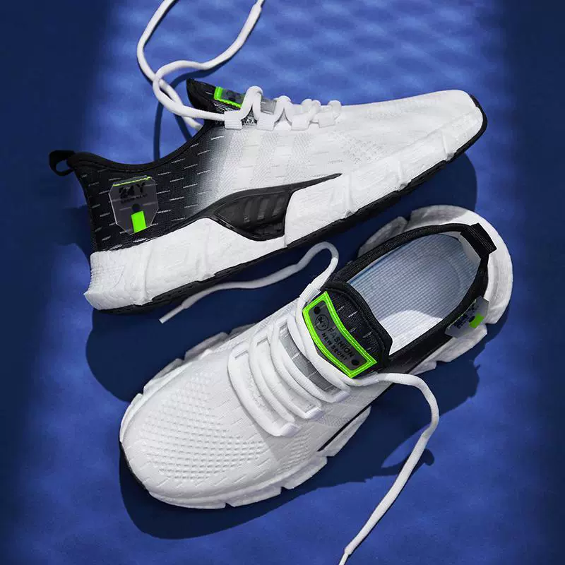 Demi-season footwear, sports shoes for leisure for beloved, gradient, for teenagers, for running