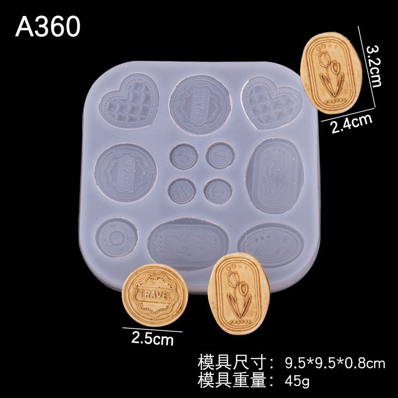 Postre galletas caramelo vintage botón molde de silicona alimentos y jugar epoxi arcilla cerámica suave decoración la torta