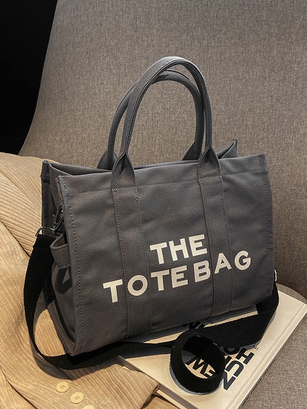Bolso de mano para mujer, nuevo bolso práctico de lona con nudo transfronterizo, de gran capacidad, adecuado para el trabajo y los desplazamientos, se puede llevar como bolso de hombro o bandolera.