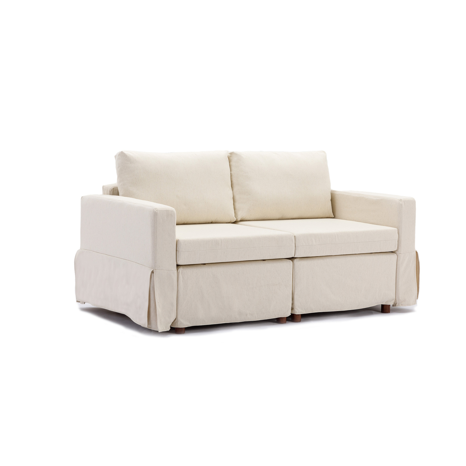 Sofá de tela de lujo ligero, muebles de sala de estar de apartamento pequeño, sofá de combinación posmoderno image 3