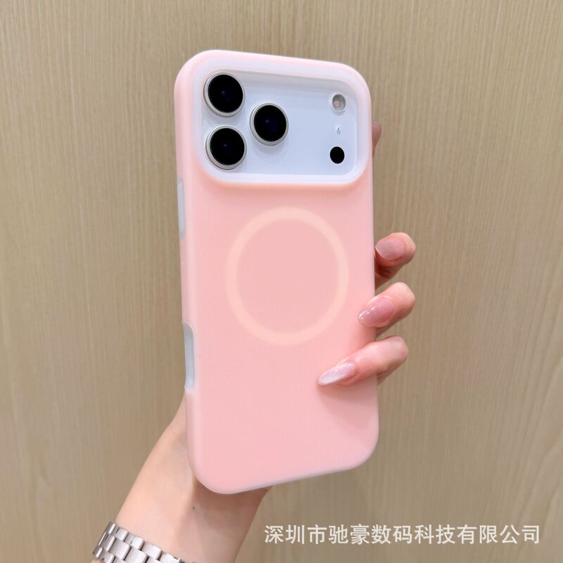 果冻磁吸适用iPhone17promax液态硅胶手机壳苹果16纯色简约防摔套|undefined