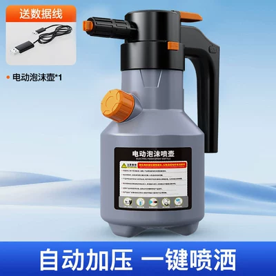 Full Set of Booster Pressurization, Car cleaning tools - upgraded-model-2l-electric-supercharged-pa-watering-can-gray