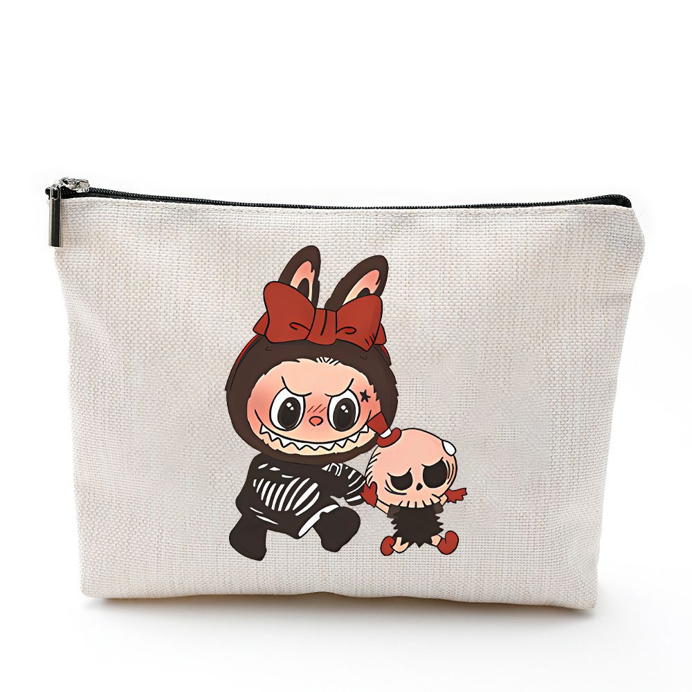 Patrón de animación de dibujos animados doble cara impresión bolsa de almacenamiento venta cruzada spot directo tamaño de patrón ajustable