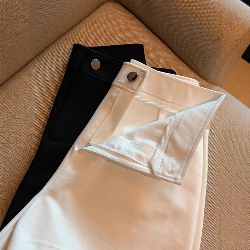 Black Lower Body Missing Suit Shorts for Women 2024 Spring High Waist Slimming Look A-Line Tight Elastic Sexy Hot Pants