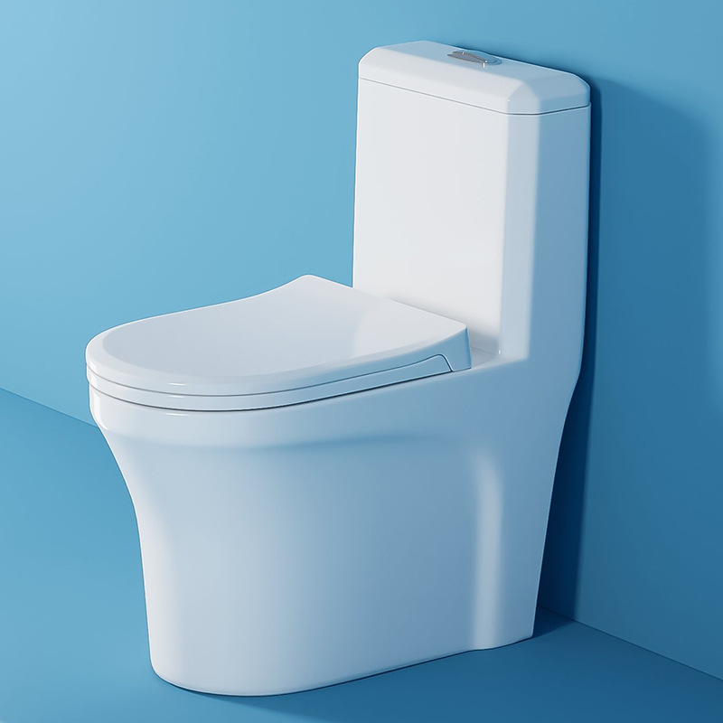 Nuevo tipo de inodoro común transfronterizo de América del Sur asiento de inodoro superpiral sifón de construcción de hotel integrado tubería grande