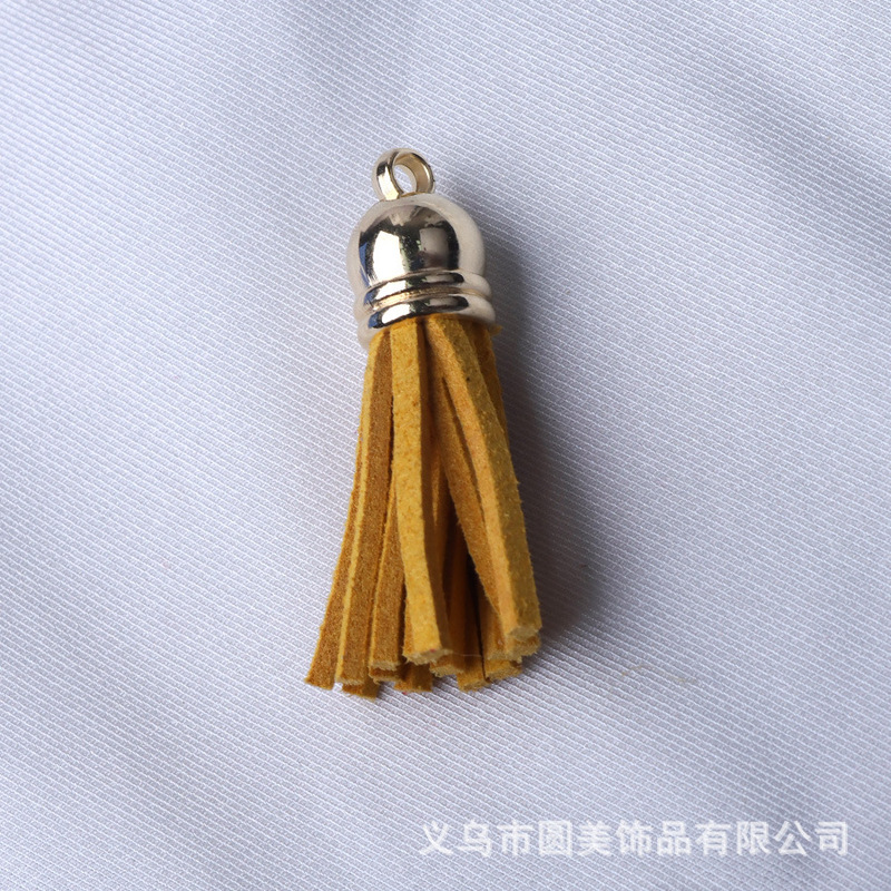 ゴールデンヘッド韓国ベルベット小さなタッセルキーホルダーバッグ衣類アクセサリー小さなタッセル携帯電話ペンダント DIY アクセサリー|undefined