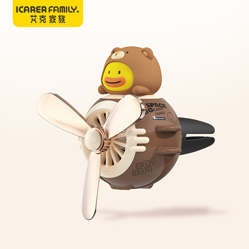  Difusor de aroma para coche Ike Family - Ambientador de dibujos animados para coche, adorno para salida de aire