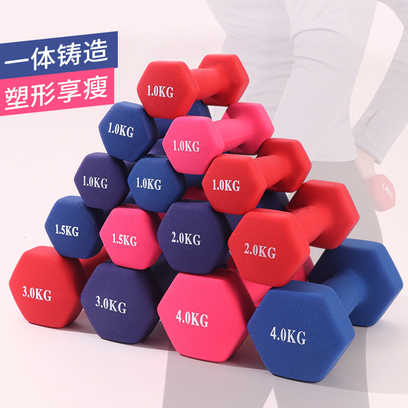 Dumbbell women fitness home equipment children small weight men's combination primary school teenagers dumbbell suit cross border