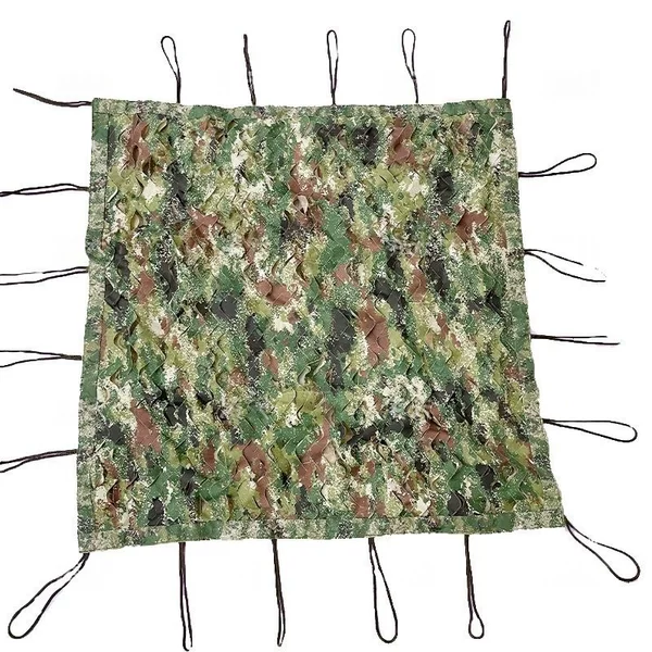420D three-layer double-sided camouflage net, starry jungle + starry desert 6.8*6.8m (with flame retardant)