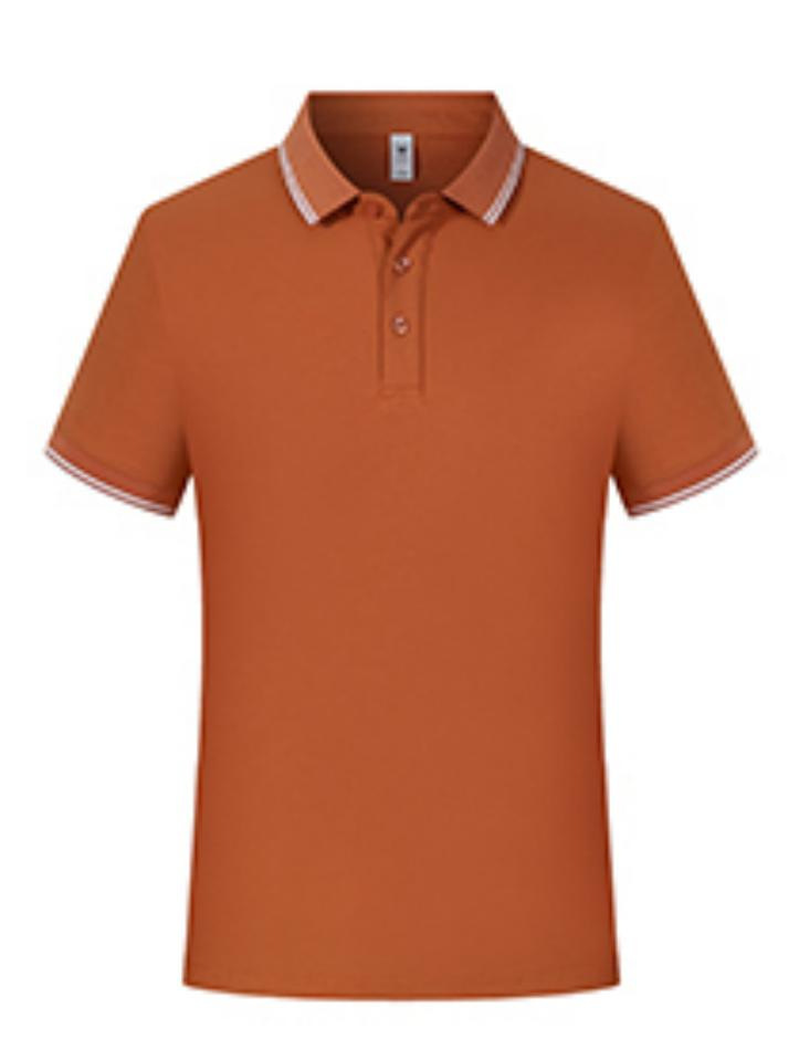 Summer Ice Silk DuPont Sorona Cool Sensación Segunda Clase Cuello Color Solapa Camiseta POLO Manga corta cabello de una pieza