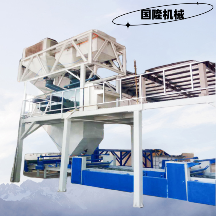 国隆供应加工 免挖坑自动升降机 菱镁瓦制瓦机 防火门芯板生产线