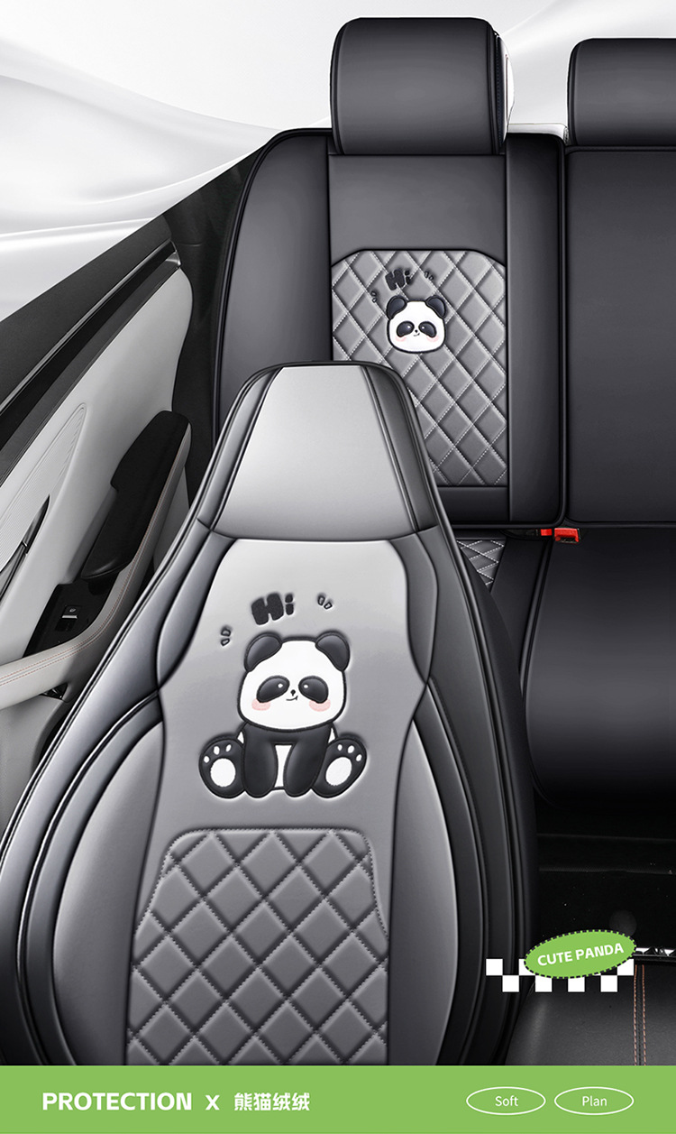 New Cartoon Car Seat Cover, All-Inclusive, All-Season, Full Leather Seat Cushion, Special for Spring and Summer Car Seat Cushion and Seat Cover