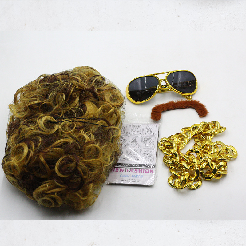 투하오 골드 두꺼운 목걸이 5 피스 세트