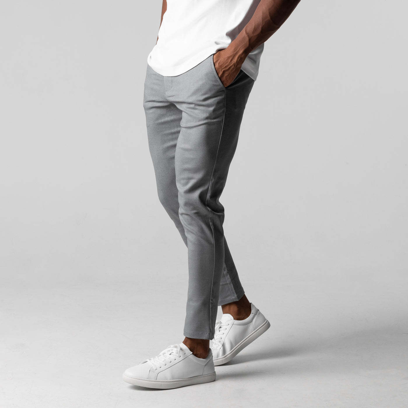 Pantaloni casual uomo in cotone traspirante stile business_voghion.com