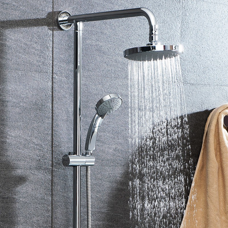 Qiyue all-copper shower faucet shower bathtub faucet double shower shower column K-5428T-C4-CP 4