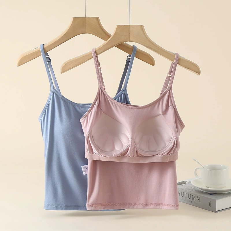 Модал с нагрудной подкладкой, женский короткий жилет, дышащее нижнее белье для йоги без бюстгальтера, спортивная база, можно носить