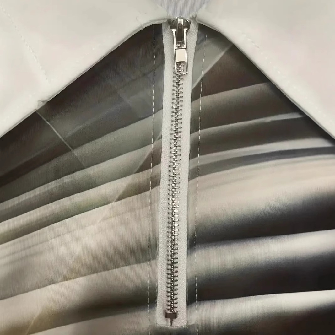 Camisa POLO con cremallera de manga corta transpirable de solapa suelta de todo fósforo de la calle de verano para hombres Venta caliente Impresión digital 3D