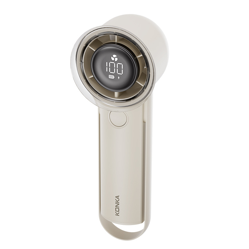 Konka Hand-held Small Fan Household Portable Outdoor Mini Fan Rechargeable High-speed Turbine Large Air Volume Fan