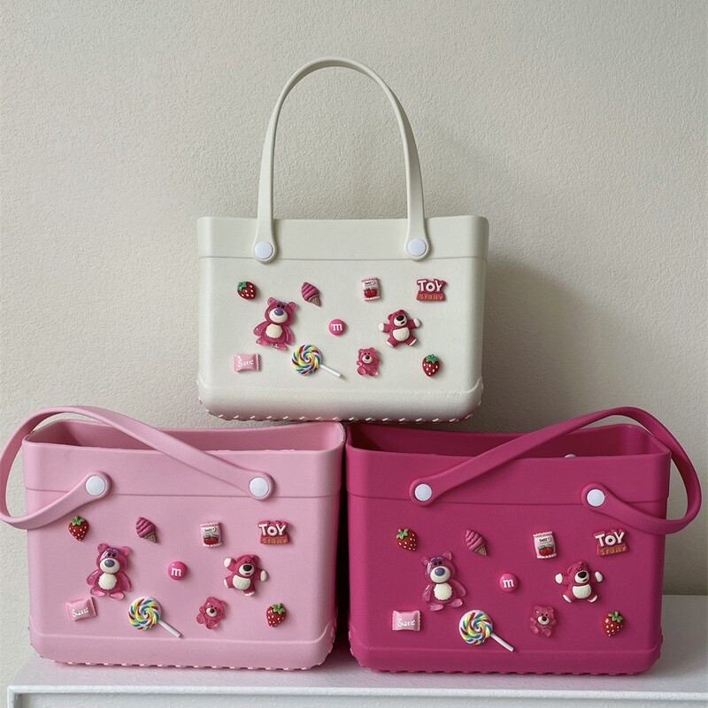 Trendy New Eva Perforated Bag Fashion DIY Tote Bag Vegetable Basket Pet Bag Fresh Style Women's Bag