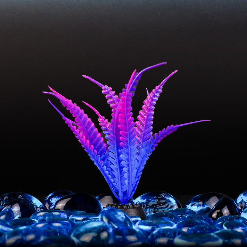 Venta directa de fábrica al por mayor pecera mesa de arena plástico decorativo simulación plantas de plantas acuáticas flores falsas acuario paisajismo plato de comedor