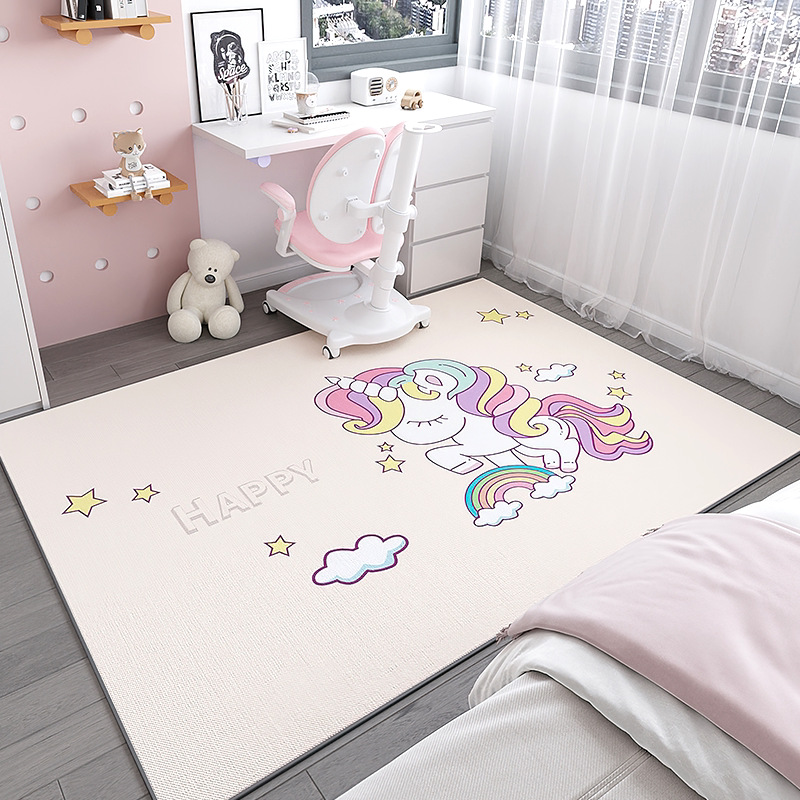 Alfombra infantil silla de computadora estera antideslizante área de lectura escritorio estudio mesa de estudio sala de estar dormitorio colchón junto a la cama image 17
